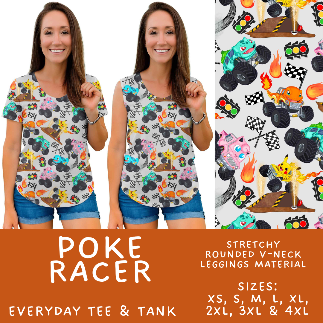 Batch #586 - Cool Characters 18 - Closes 9/16 - ETA mid Nov - Poke Racer Everyday Tank & Tee