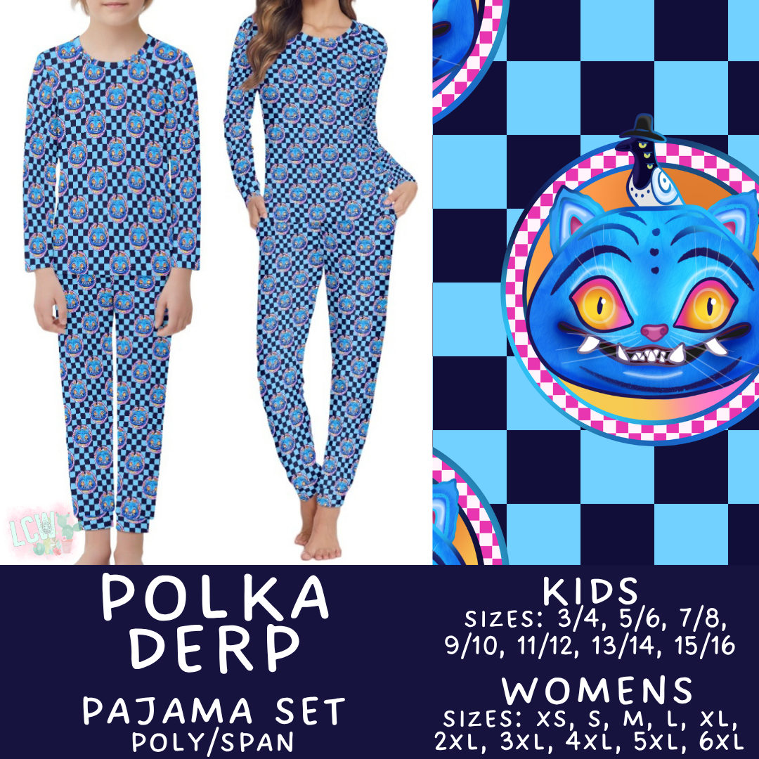 Batch #587 - Family Pajamas 2 - Closes 9/18 - ETA mid Nov - Polka Derp Women's & Kid's Pajama Sets
