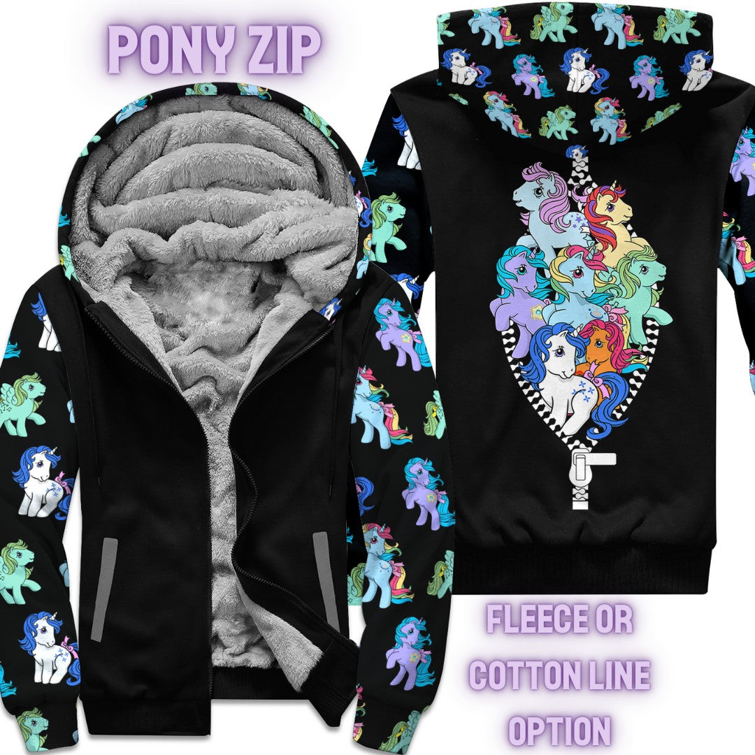 JACKET RUN 14-PONY ZIP-FLEECE OR COTTON LINER-PREORDER CLOSING 12/16