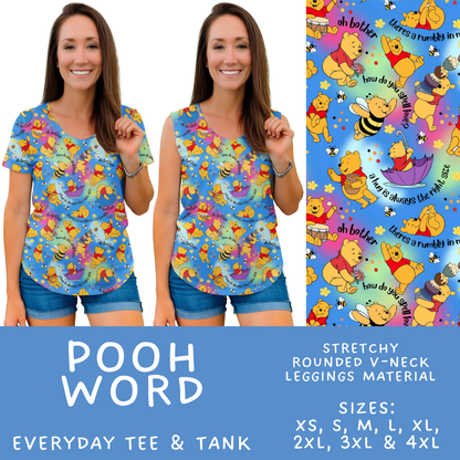 Batch #608 - Magic in Words - Closes 11/4 - ETA early Jan - Pooh Word Everyday Tank & Tee