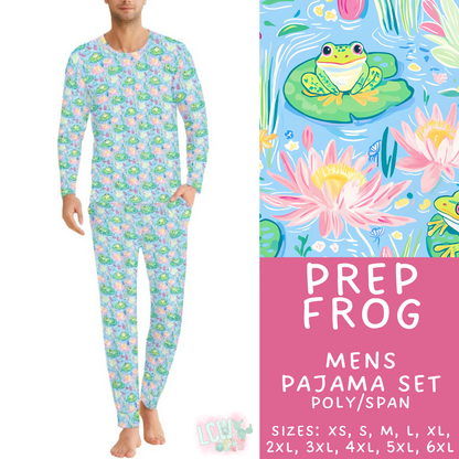 Batch #587 - Family Pajamas 2 - Closes 9/18 - ETA mid Nov - Prep Frog Men's Pajama Set