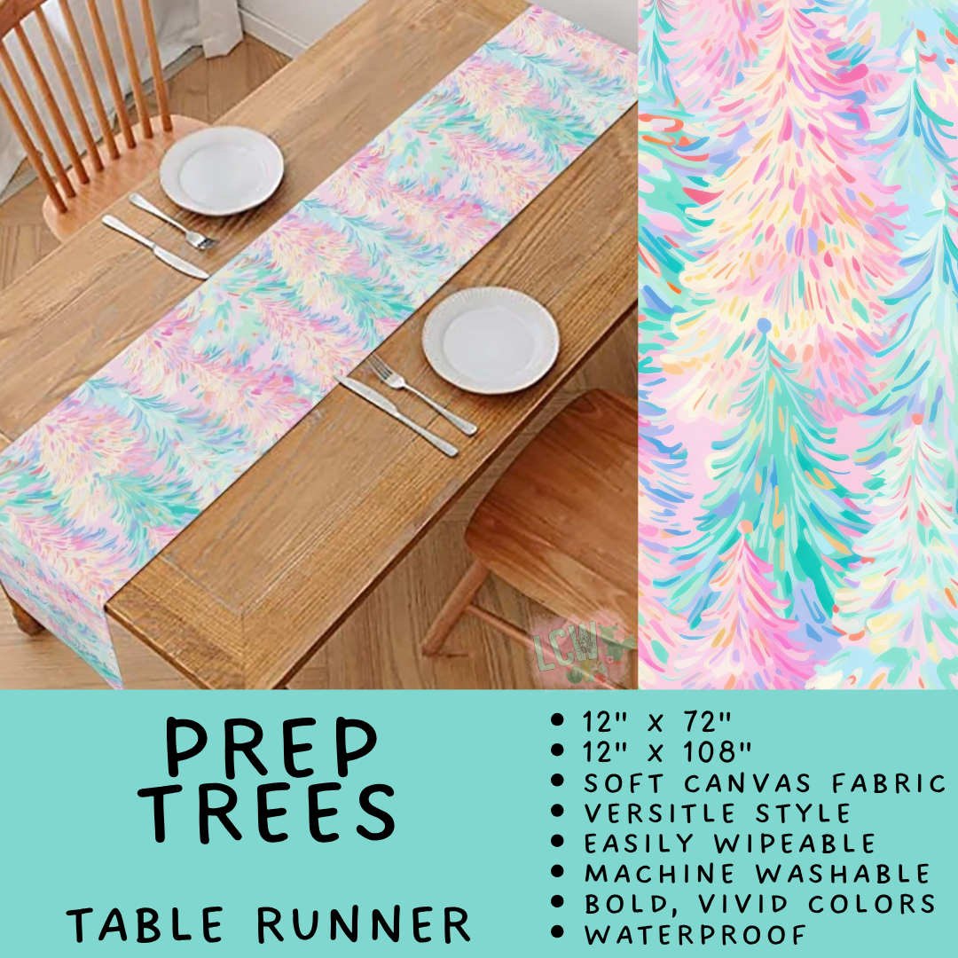 Batch #602 - Table Runners & Placemats - Closes 10/23 - ETA mid Dec - Prep Trees Table Runner
