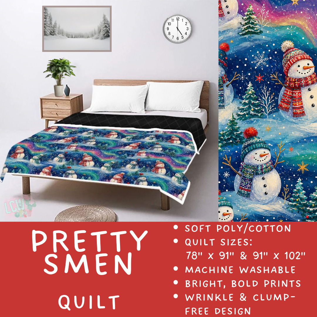 Batch #597 - Christmas Quilts - Closes 10/12 - ETA early Dec - Pretty SMen Quilt