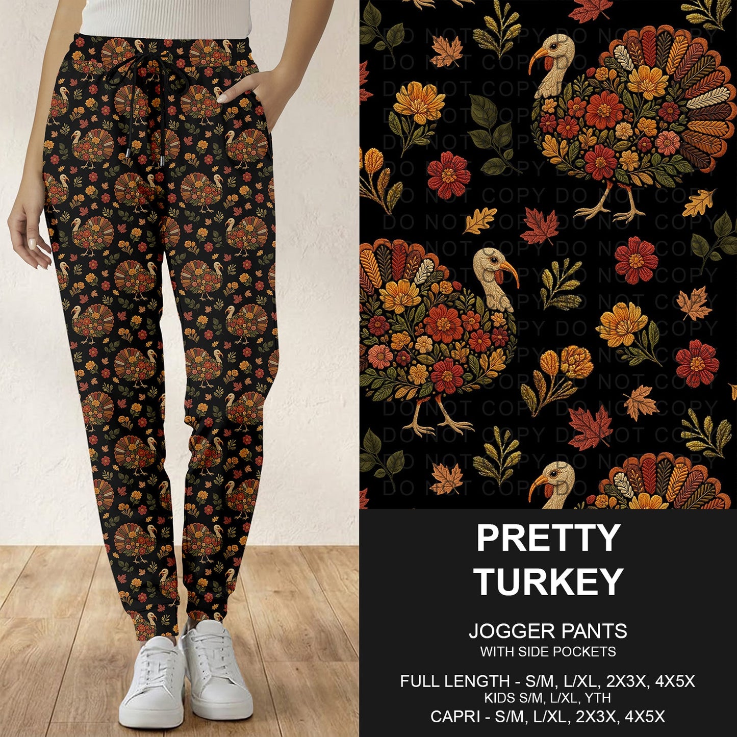 B308 - Preorder Pretty Turkey Joggers (Closes 8/16. ETA: late Oct.)