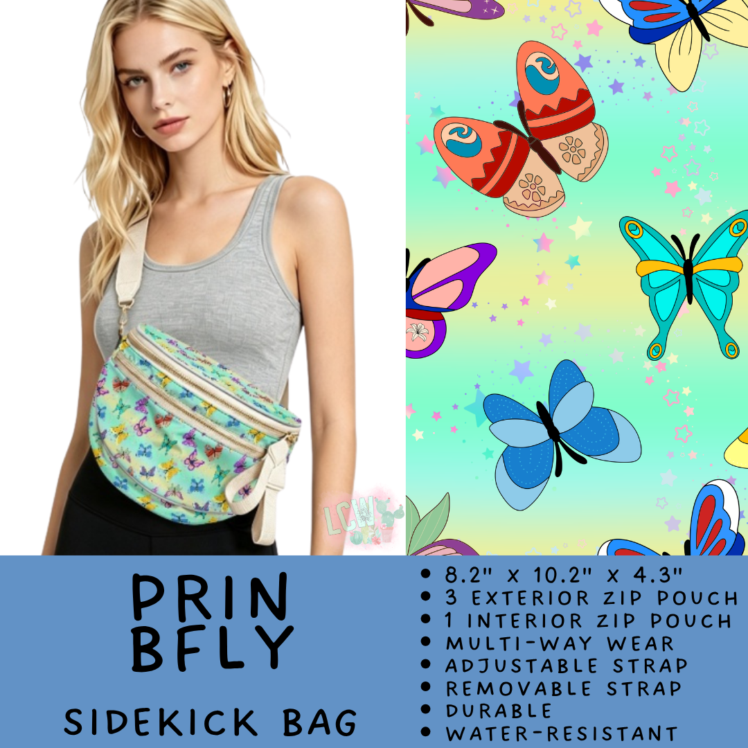 Batch #604 - Sidekick Bag 3 - Closes 10/26 - ETA mid/late Dec - Prin Bfly Sidekick Bag
