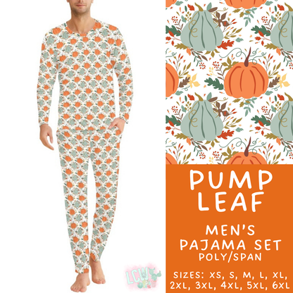 Batch #580 - Fall Family Pajamas 2 - Closes 9/4 - ETA early Nov - Pump Leaf Men's Pajama Set