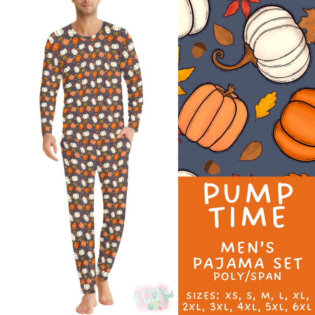 Batch #580 - Fall Family Pajamas 2 - Closes 9/4 - ETA early Nov - Pump Time Men's Pajama Set