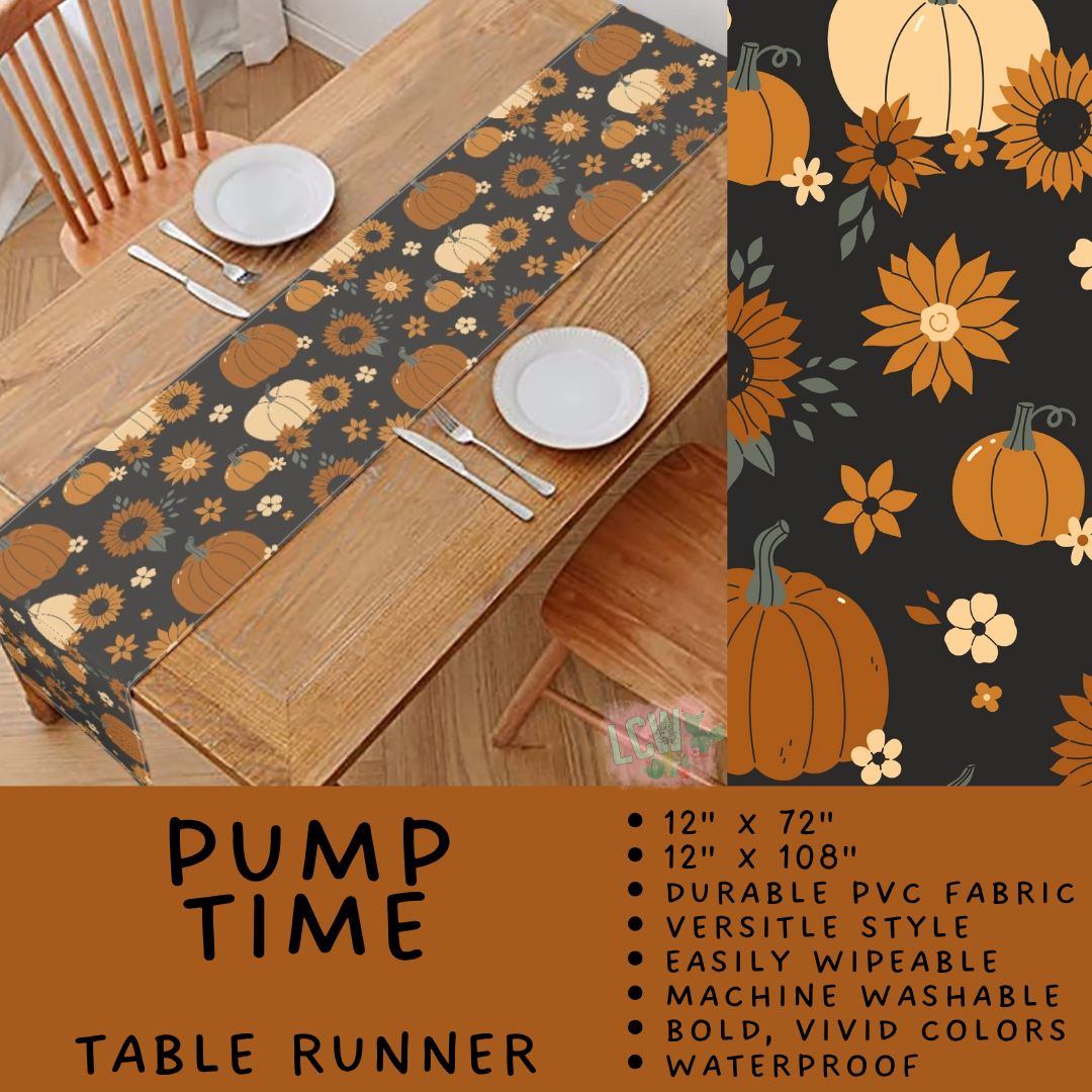 Batch #588 - Table Runners - Closes 9/21 - ETA early/mid Nov - Pump Time Table Runner