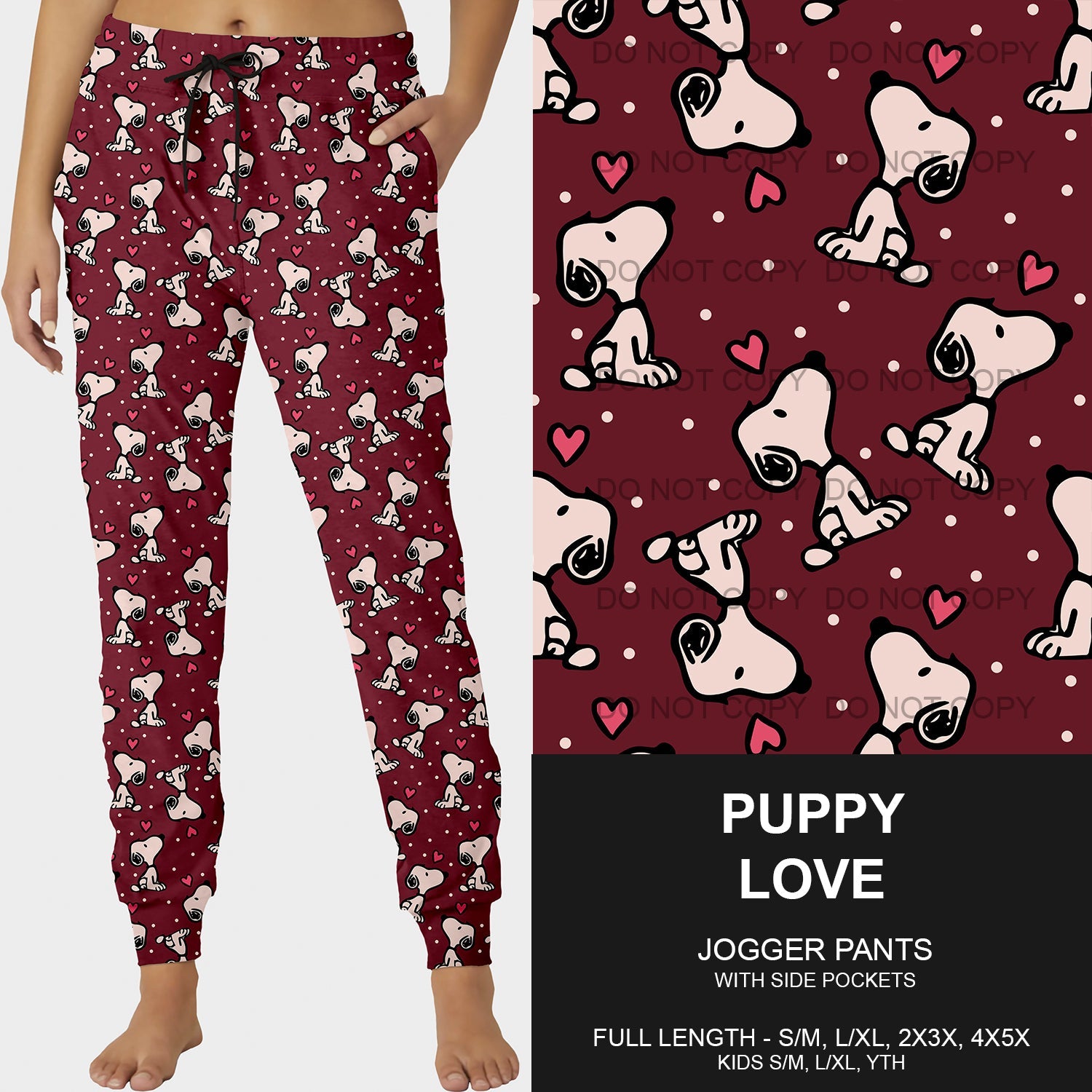 B196 - Preorder  Puppy Love Joggers (Closes 11/24. ETA late Jan.)