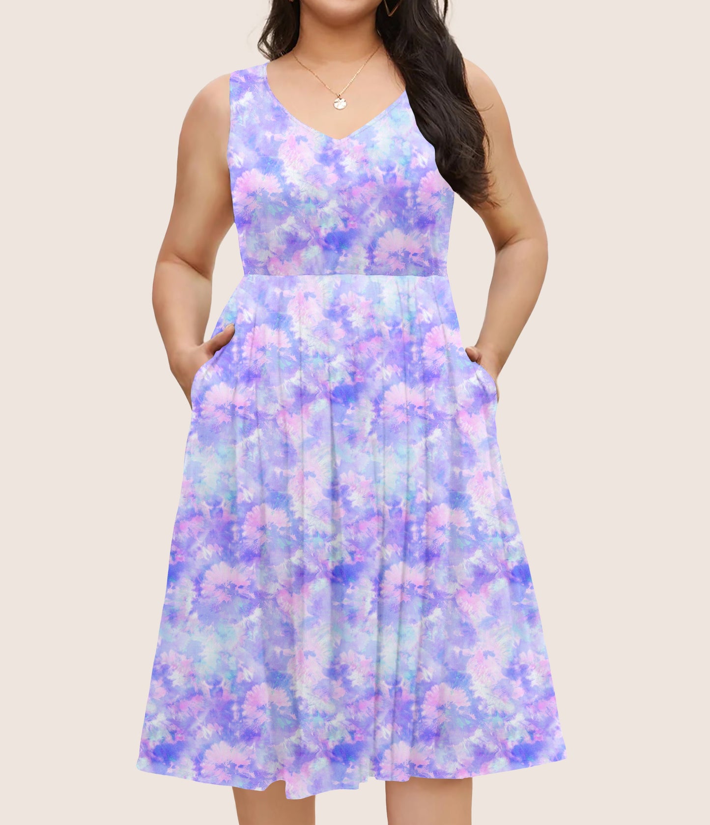 RTS - Pastel Tie Dye Pocket Dress