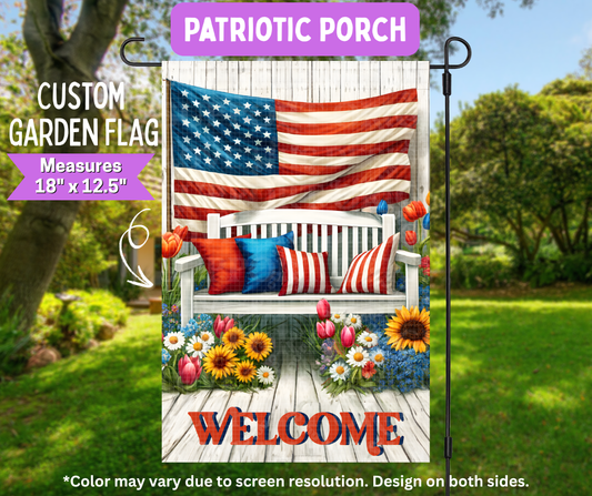 Patriotic Porch Garden Flag