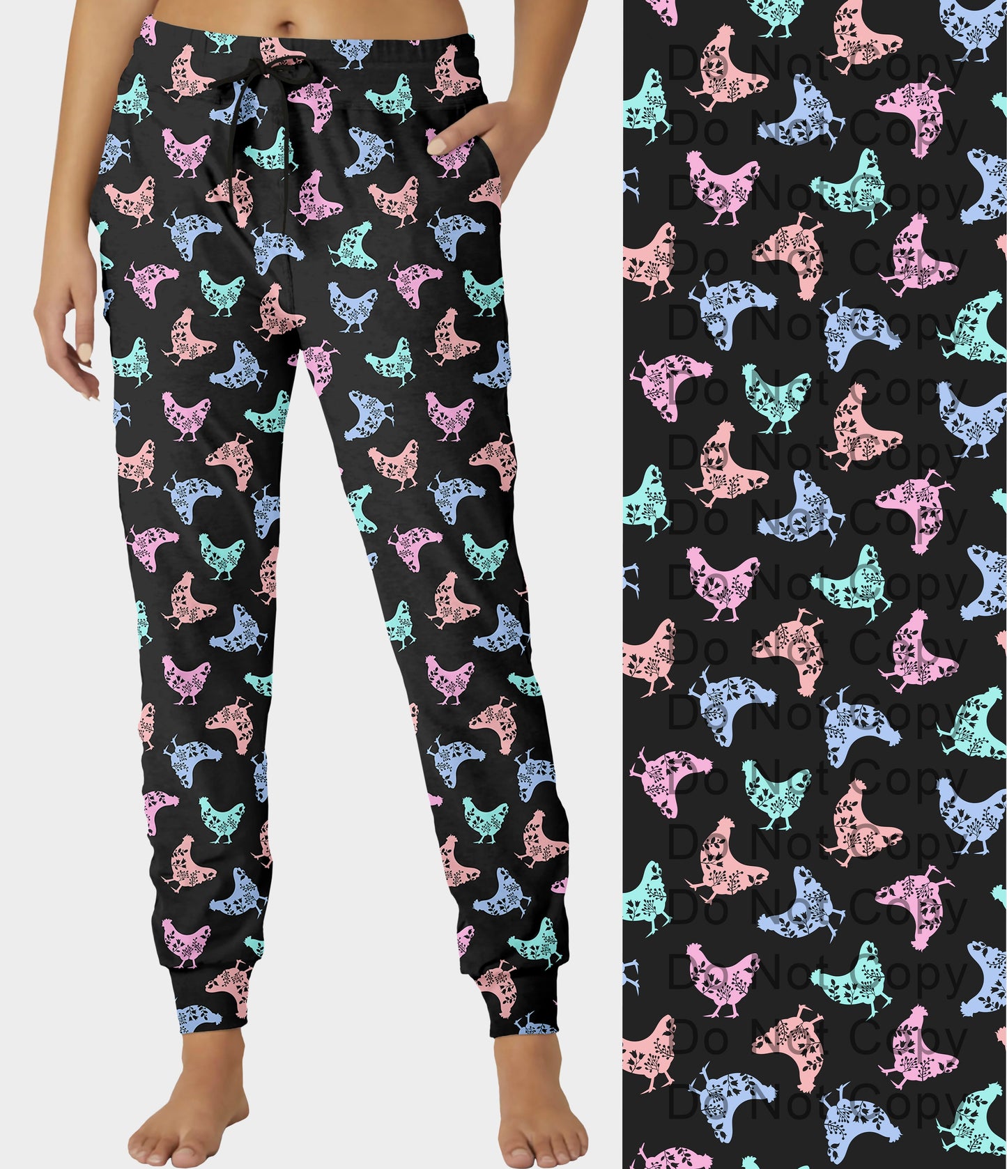 RTS - Pattern Chickens Joggers