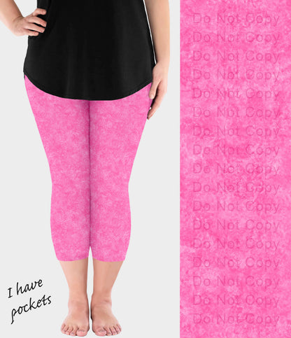 RTS - Pink Fusion Leggings with Pockets