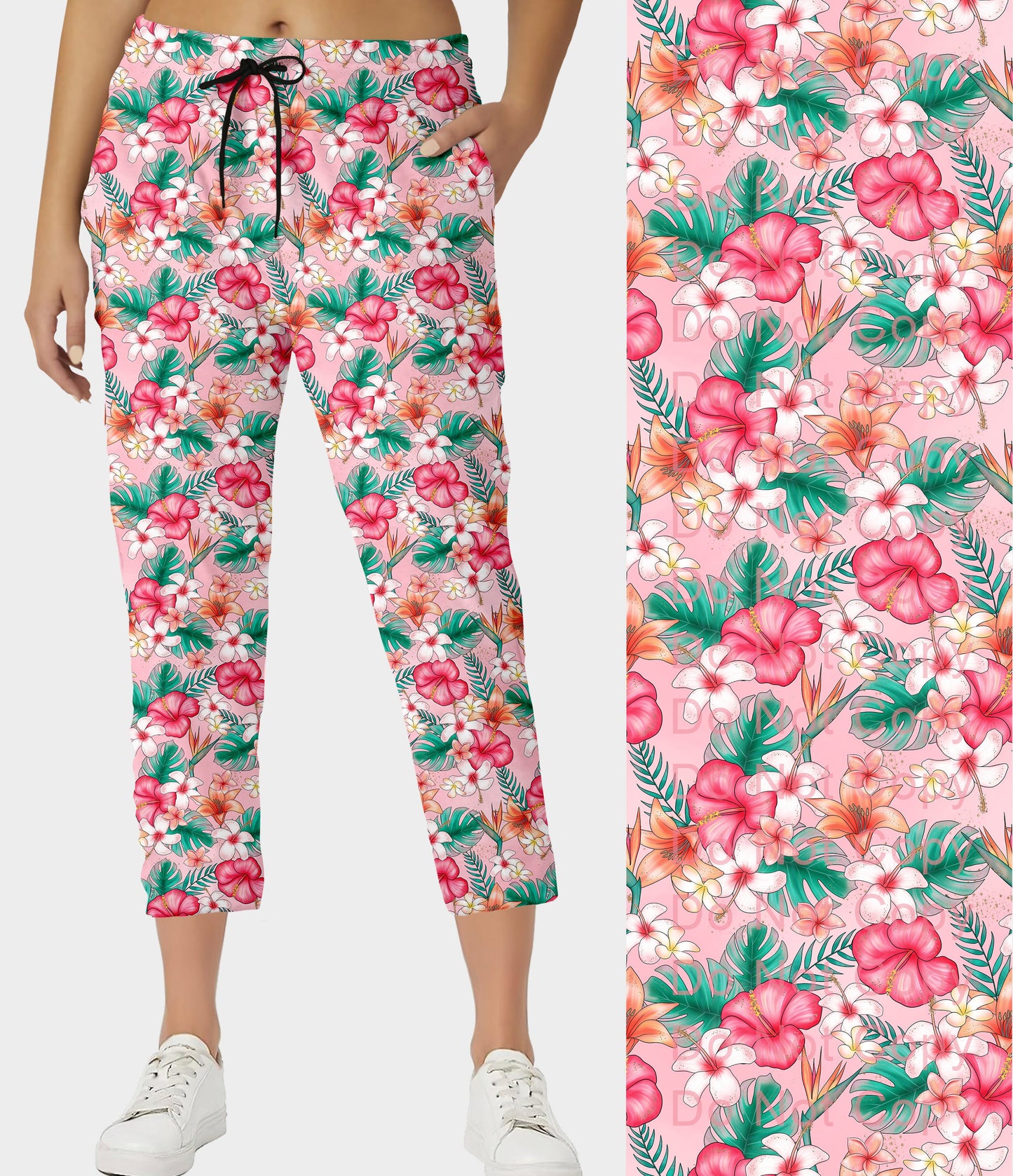 RTS - Pink Paradise Capri Joggers