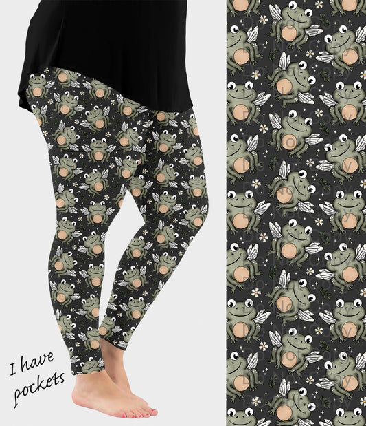 RTS - Pixie Pond Leggings w/ Pockets