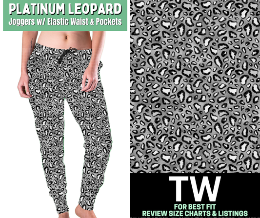 Platinum Leopard Joggers