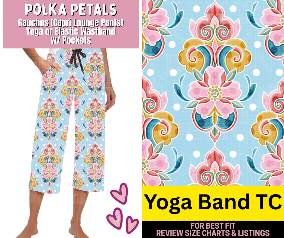 Polka Petals Capri Gauchos