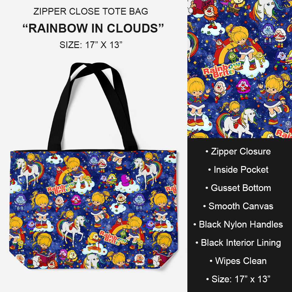 B195 - Preorder Rainbow in Clouds Tote Bag (Closes 11/19. ETA: late Jan.)