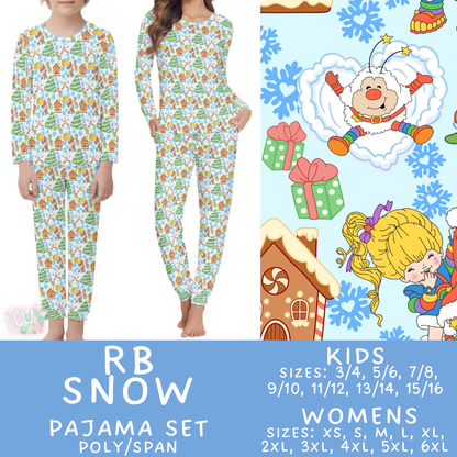 Batch #584 - Christmas Family Pajamas - Closes 9/11 - ETA mid Nov - RB Snow Womens & Kids Pajama Set