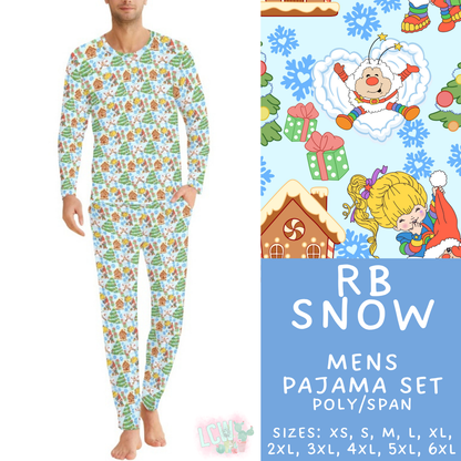 Batch #584 - Christmas Family Pajamas - Closes 9/11 - ETA mid Nov - RB Snow Men's Pajama Set