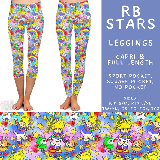 Batch #601 - Cool Characters 19 - Closes 10/21 - ETA mid Dec - RB Stars Full and Capri Length Leggings