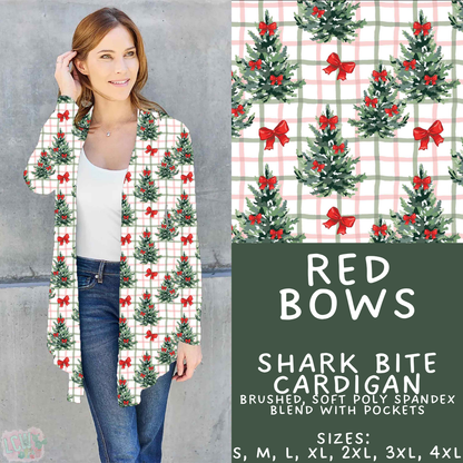 Batch #595 - Christmas Spirit 2 - Closes 10/7 - ETA early Dec - Red Bows Cardigan