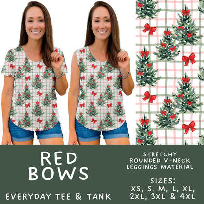 Batch #595 - Christmas Spirit 2 - Closes 10/7 - ETA early Dec - Red Bows Everyday Tank & Tee