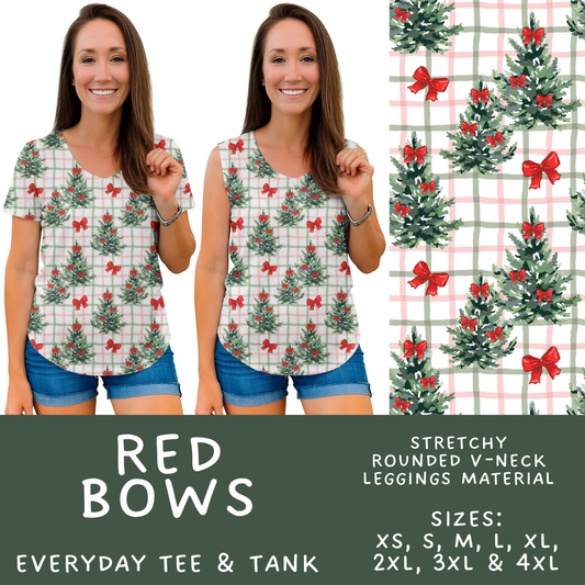 Batch #595 - Christmas Spirit 2 - Closes 10/7 - ETA early Dec - Red Bows Everyday Tank & Tee
