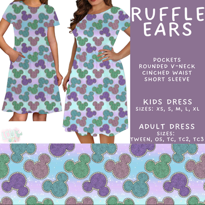 Batch #594 - Magical Faves 25 - Closes 10/5 - ETA early Dec - Ruffle Ears Adult & Kids Dresses