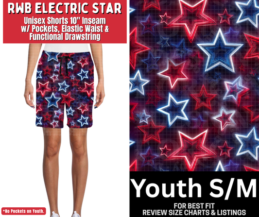 RWB Electric Star Unisex Shorts