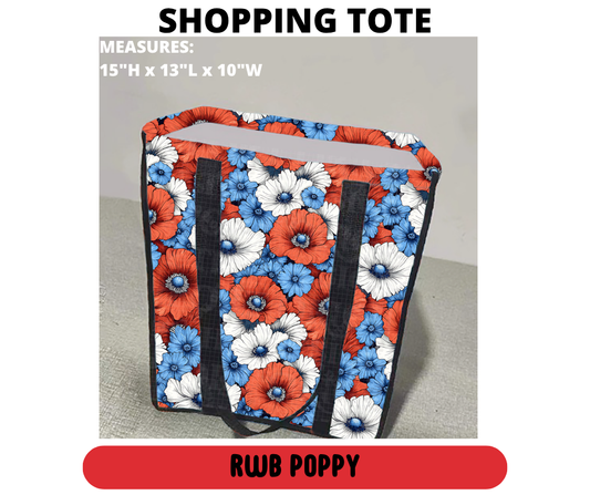 RWB Poppy Shopping Tote
