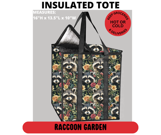 Raccoon Garden Insulated Tote