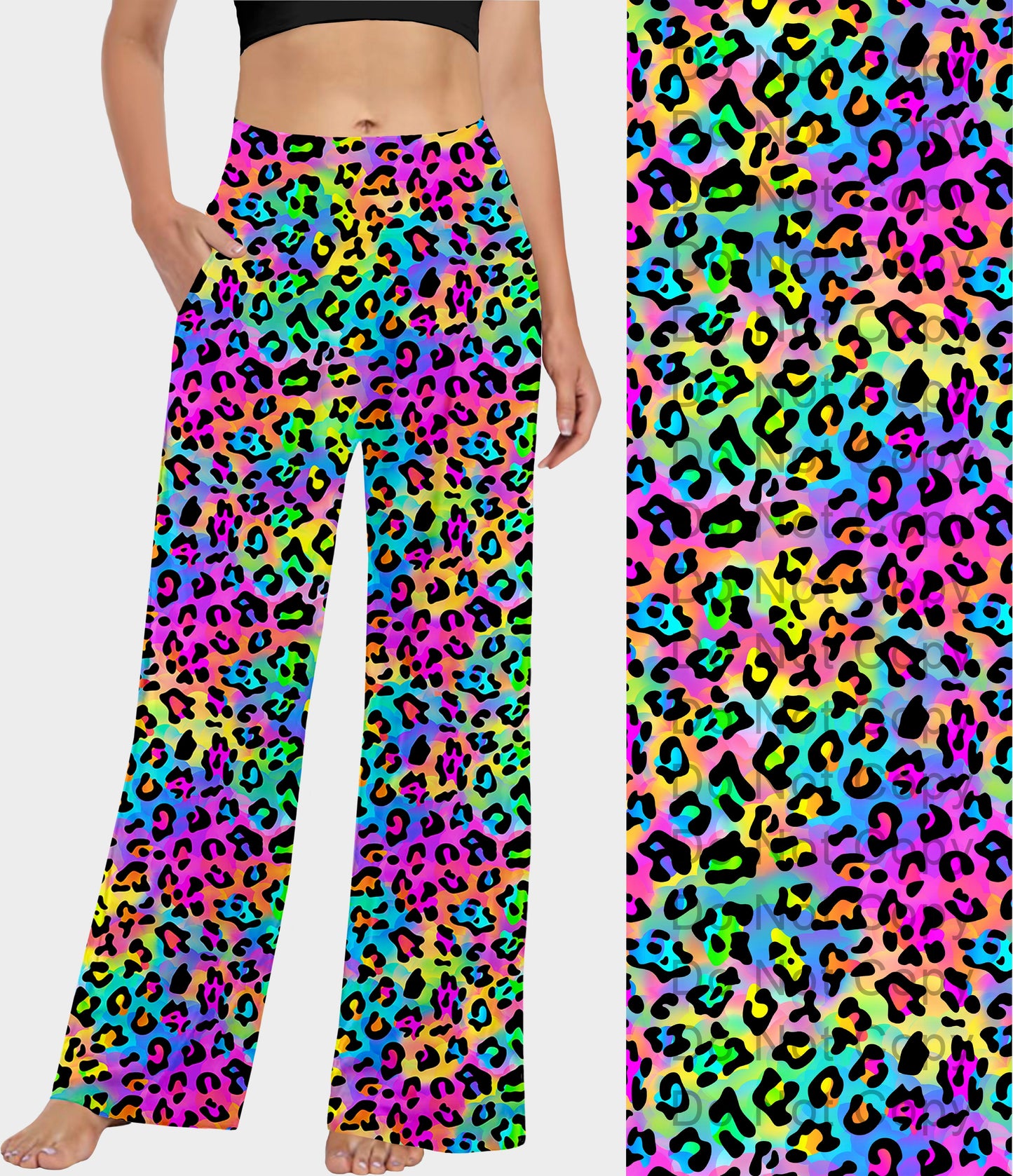 RTS - Rainbow Leopard Lounge Pants