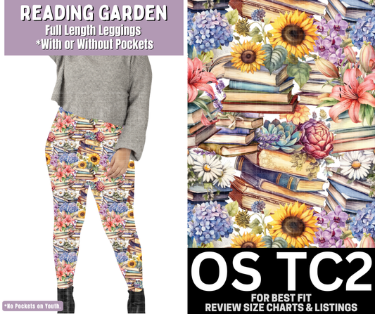 Reading Garden Full Length Leggings w/ Pockets
