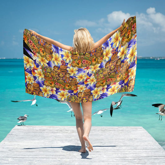 Luau Rebels 2 Beach Towel 31"x71"