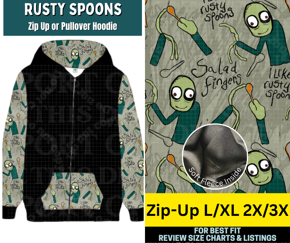 Rusty Spoons Zip-Up Hoodie