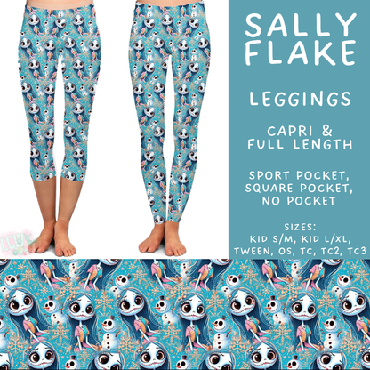 Batch #606 - Magical Character Winter - Closes 10/30 - ETA late Dec - Sally Flake Full and Capri Length Leggings
