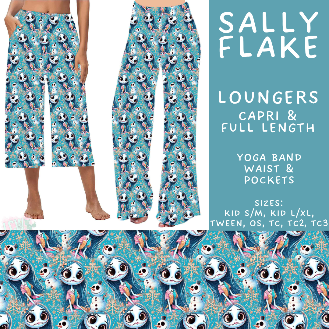 Batch #606 - Magical Character Winter - Closes 10/30 - ETA late Dec - Sally Flake Capri and Full Length Loungers