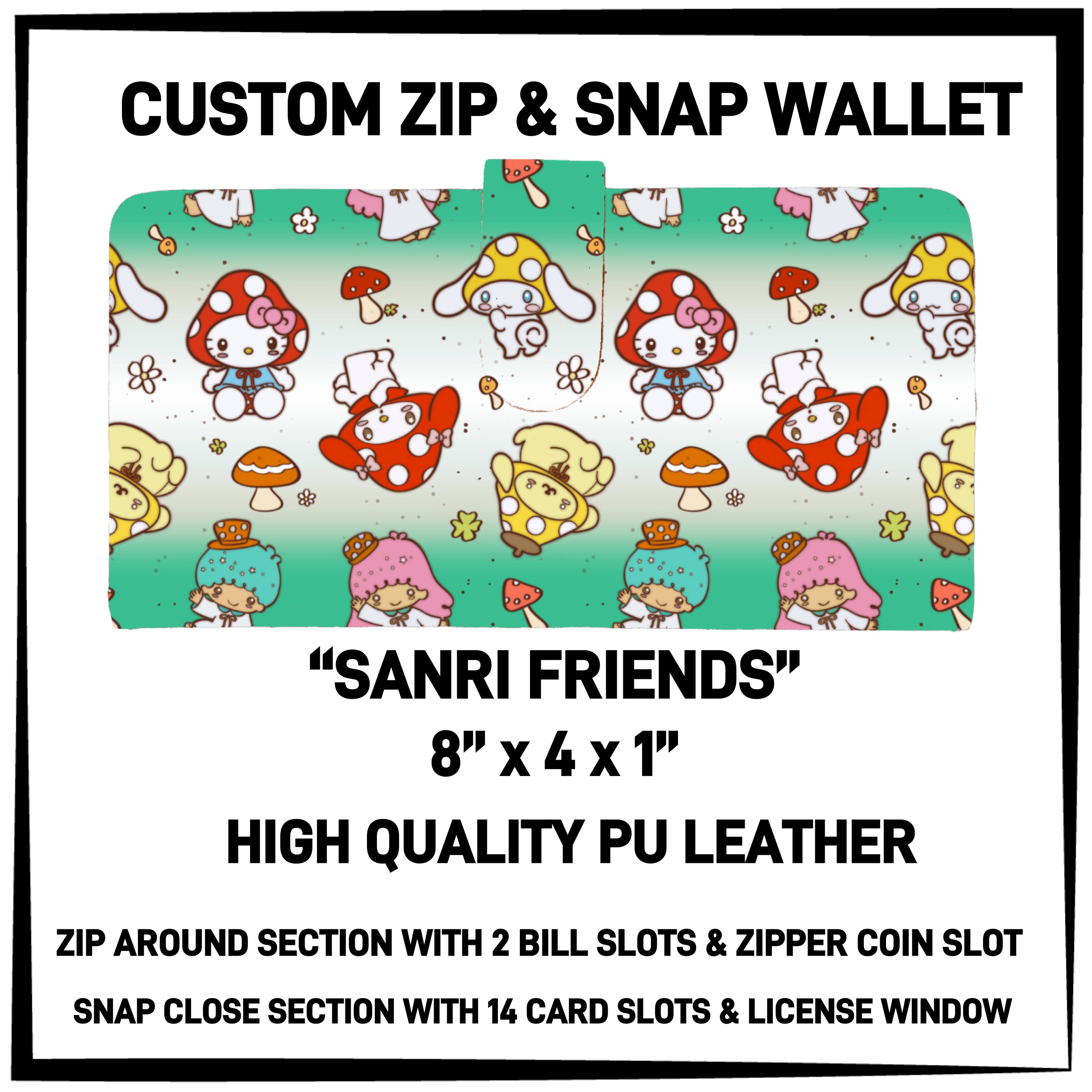 ZW2B - Sanri Friends Zip & Snap Wallet - Preorder ETA: Mid-Nov