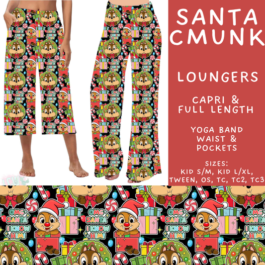 Batch #598 - Magical Character Christmas 2 - Closes 10/14 - ETA early Dec - Santa CMunk Capri and Full Length Loungers