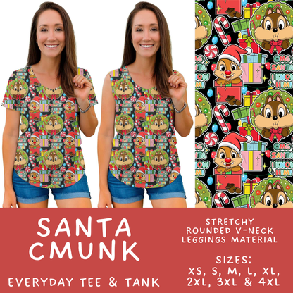 Batch #598 - Magical Character Christmas 2 - Closes 10/14 - ETA early Dec - Santa CMunk Everyday Tank & Tee