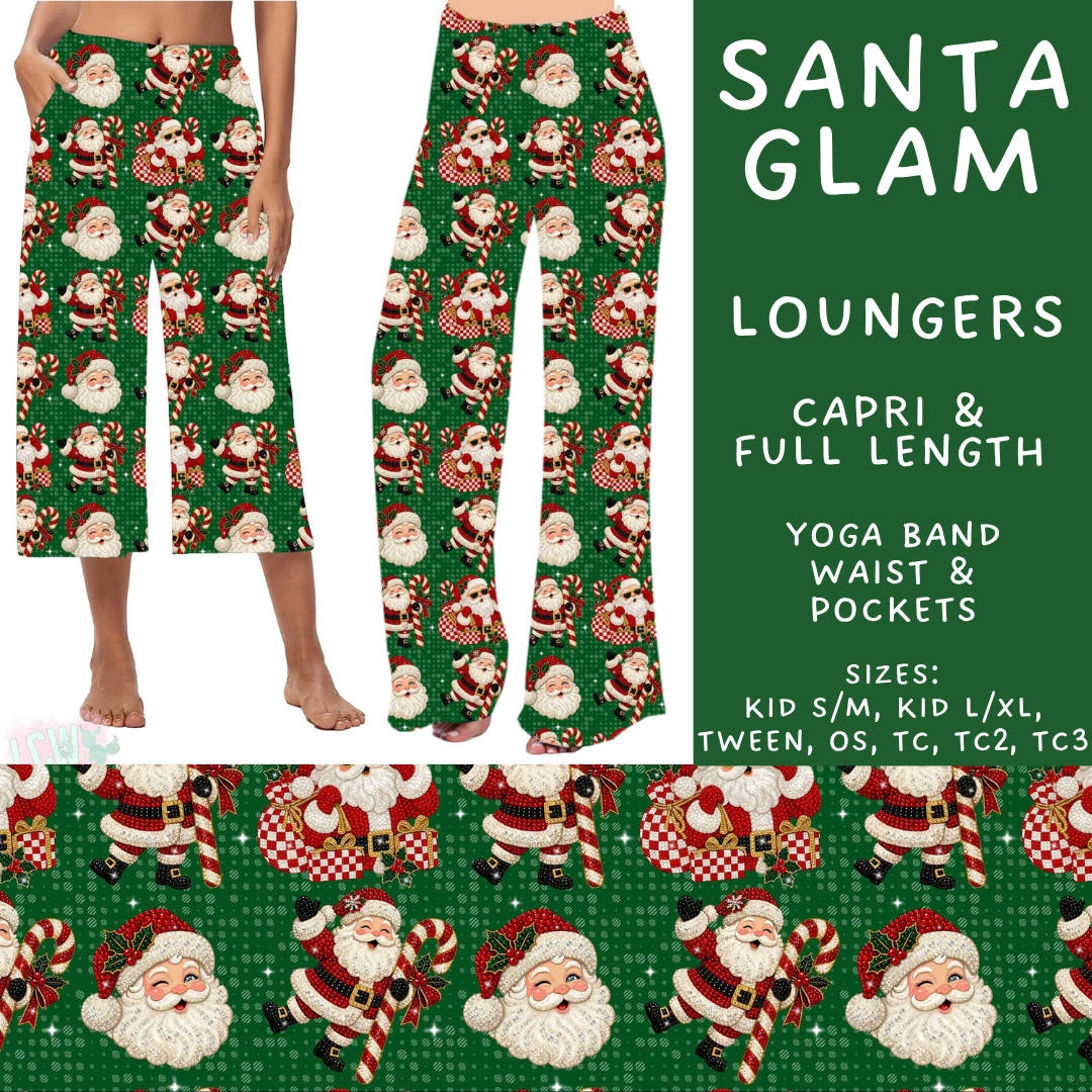 Batch #600 - Jingle all the Way 2 - Closes 10/19 - ETA early/mid Dec - Santa Glam Capri and Full Length Loungers