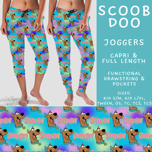 Batch #601 - Cool Characters 19 - Closes 10/21 - ETA mid Dec - Scoob Doo Full and Capri Length Joggers