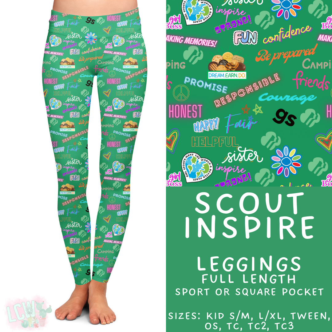 Batch #610 - Cookie Dealer 3 - Closes 11/9 - ETA early Jan - Scout Inspire Full Length Leggings