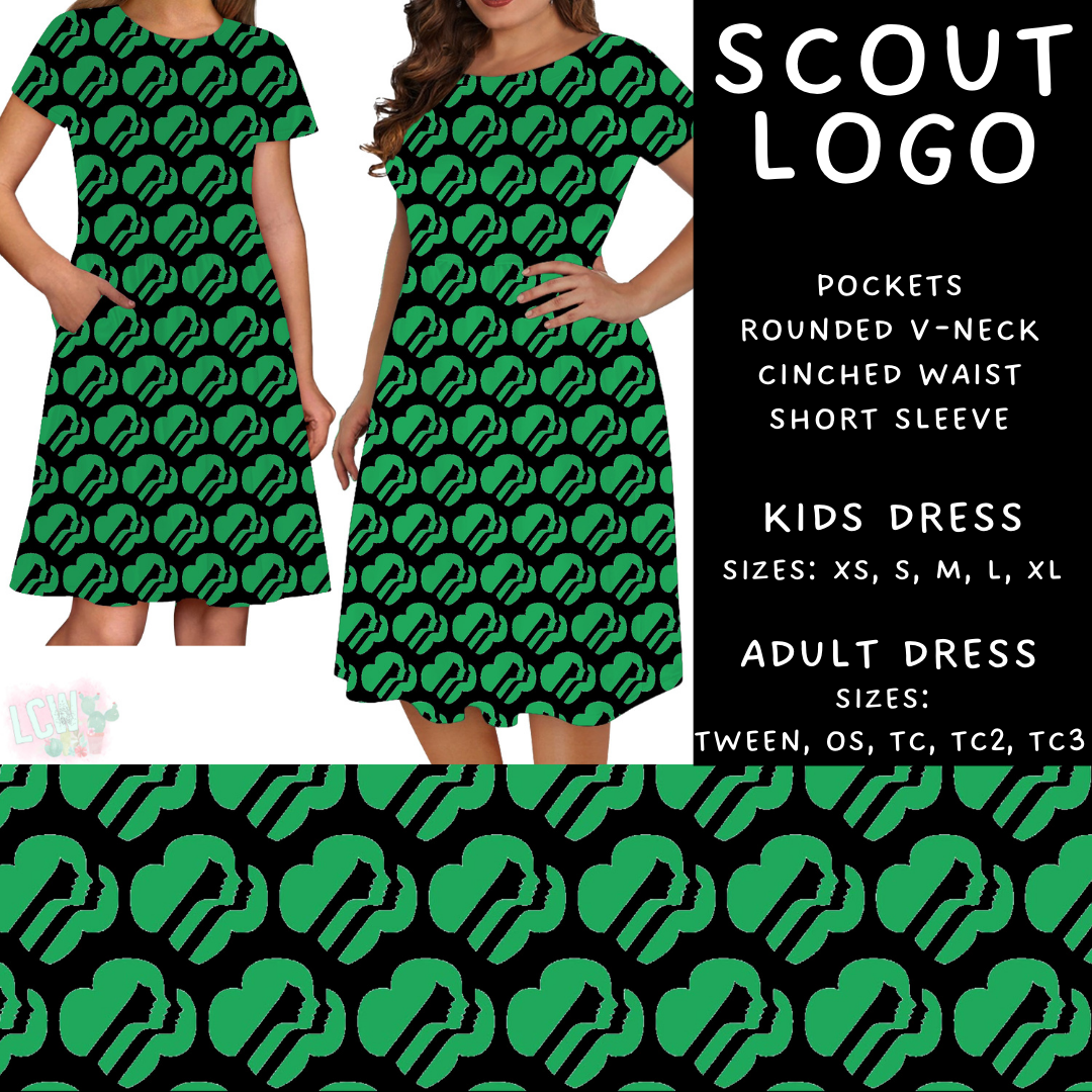 Batch #610 - Cookie Dealer 3 - Closes 11/9 - ETA early Jan - Scout Logo Women's & Girls Dresses