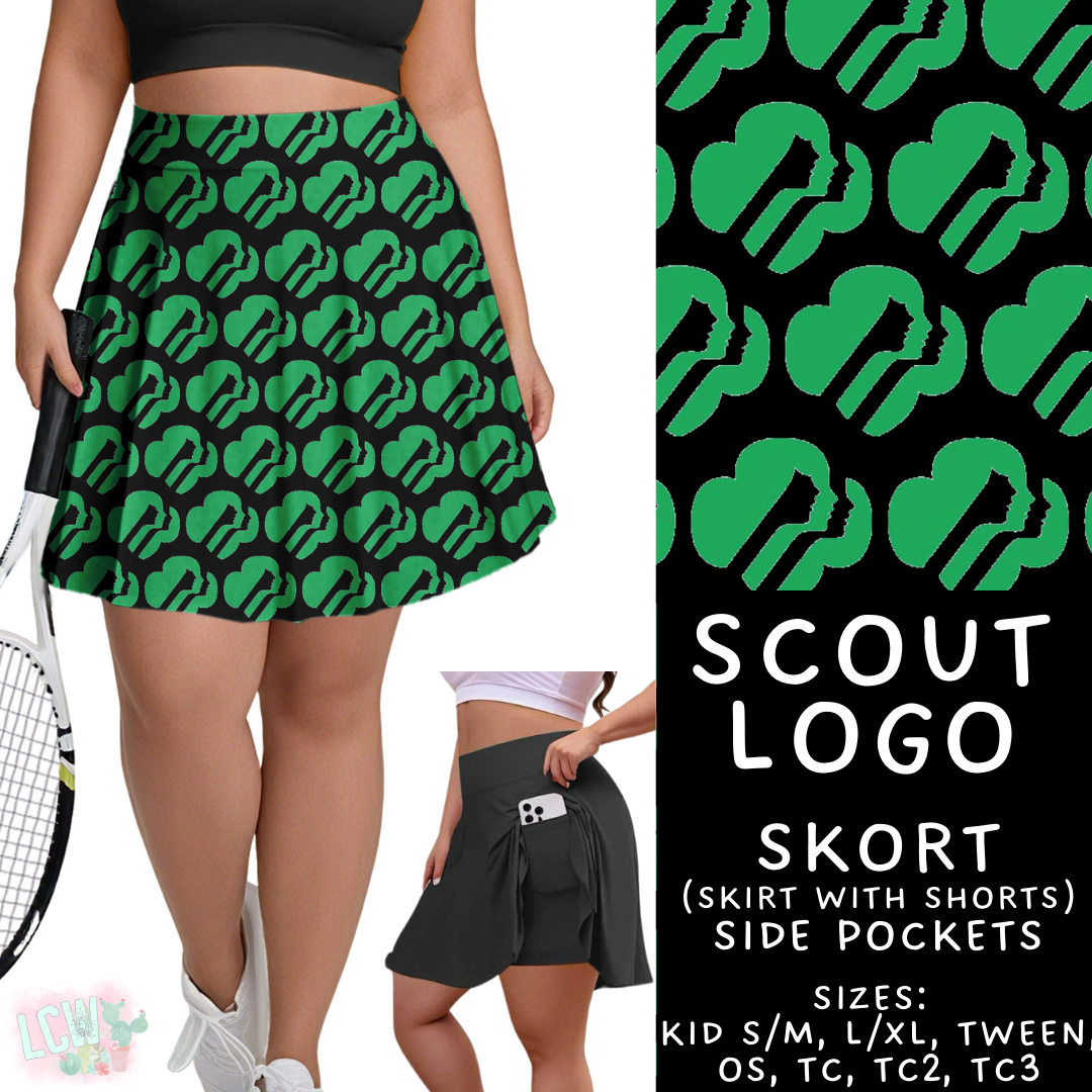 Batch #610 - Cookie Dealer 3 - Closes 11/9 - ETA early Jan - Scout Logo Skort