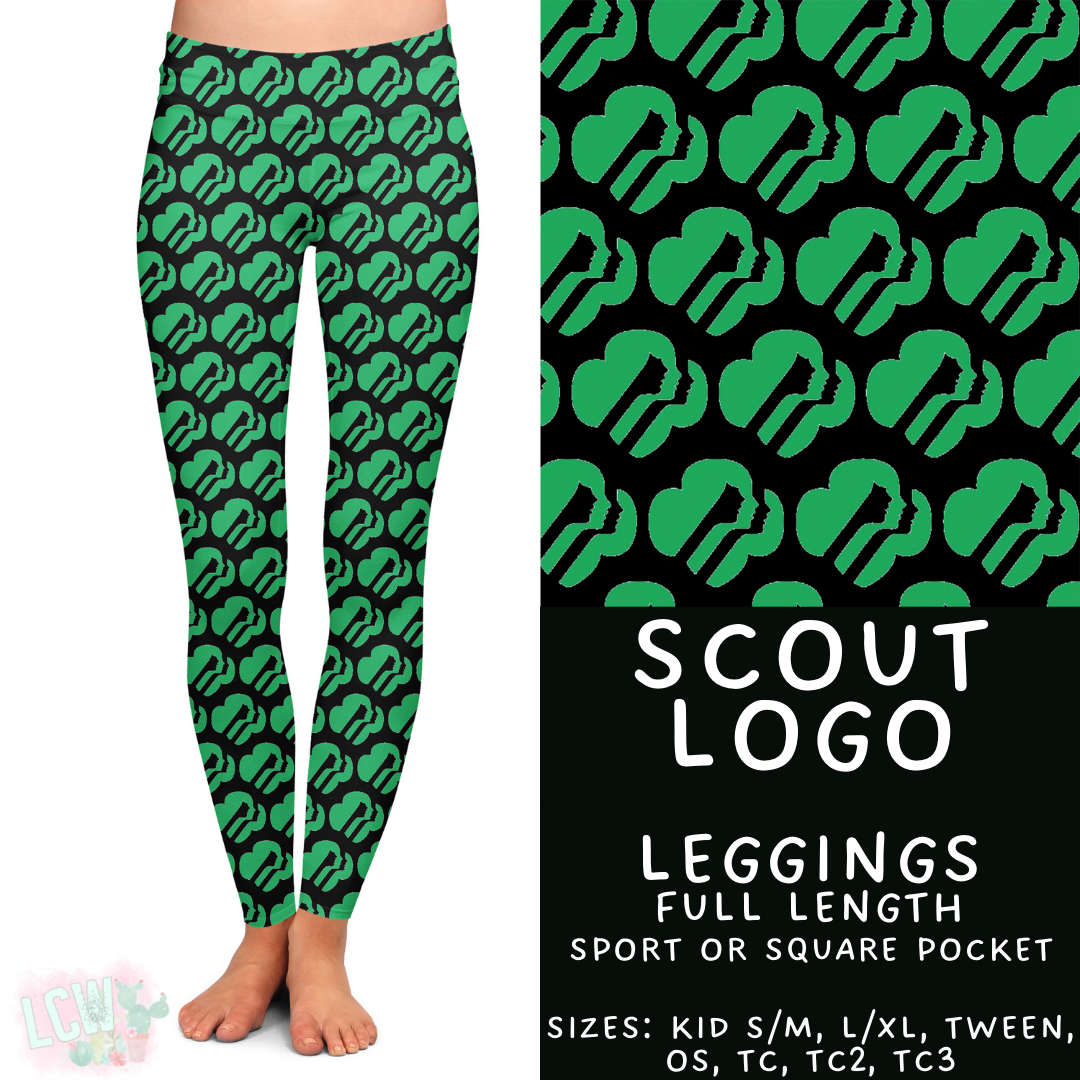 Batch #610 - Cookie Dealer 3 - Closes 11/9 - ETA early Jan - Scout Logo Full Length Leggings