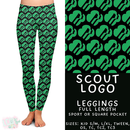 Batch #610 - Cookie Dealer 3 - Closes 11/9 - ETA early Jan - Scout Logo Full Length Leggings