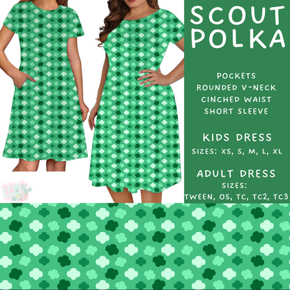 Batch #610 - Cookie Dealer 3 - Closes 11/9 - ETA early Jan - Scout Polka Women's & Girls Dresses