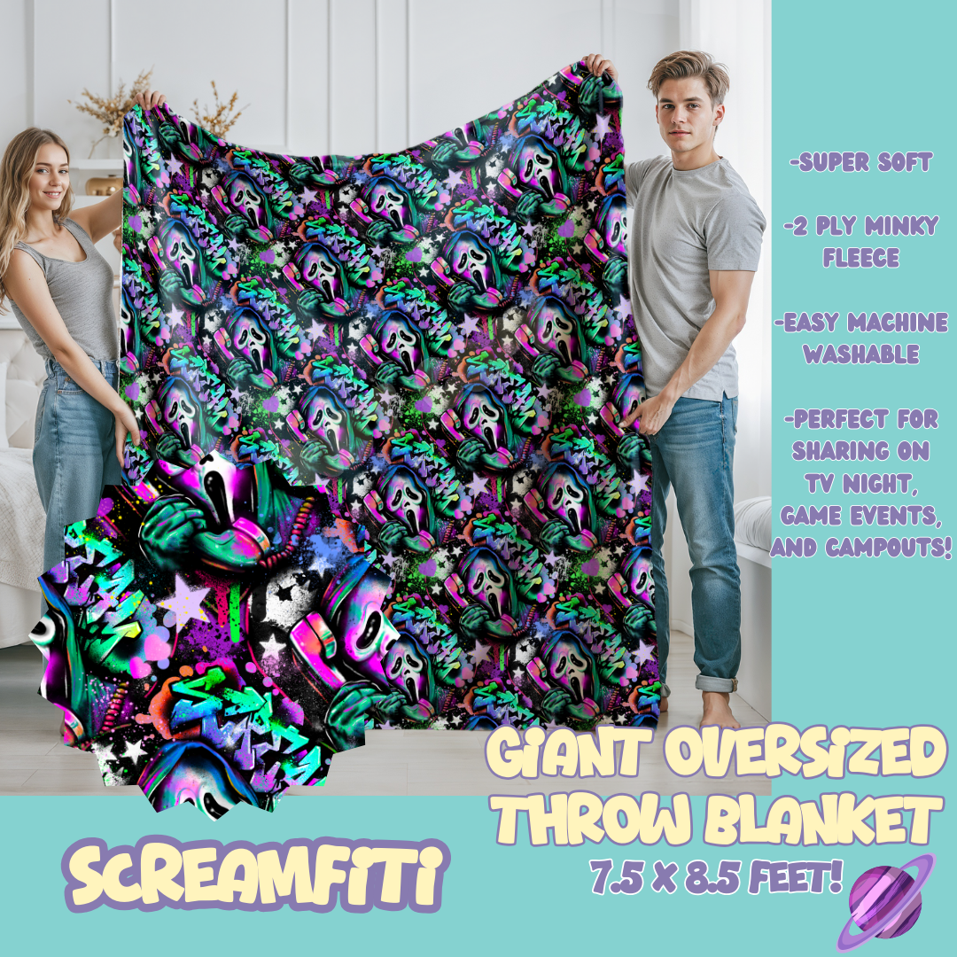 SCREAMFITI - OVERSIZED THROW BLANKET 11 - PREORDER CLOSING 2/2